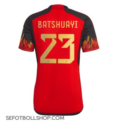 Billiga Belgien Michy Batshuayi #23 Hemma fotbollskläder VM 2022 Kortärmad